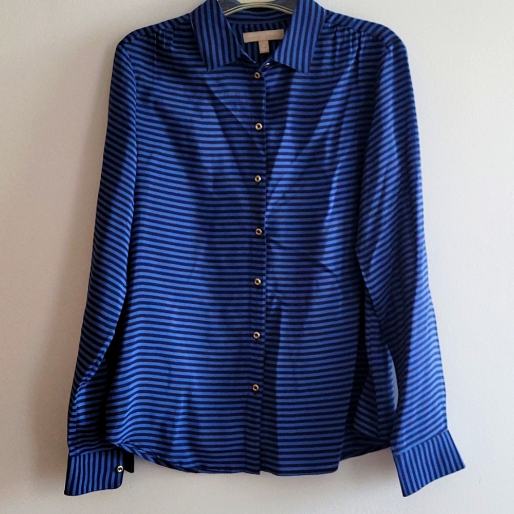 NWOT BR Silk button down shirt, size small
